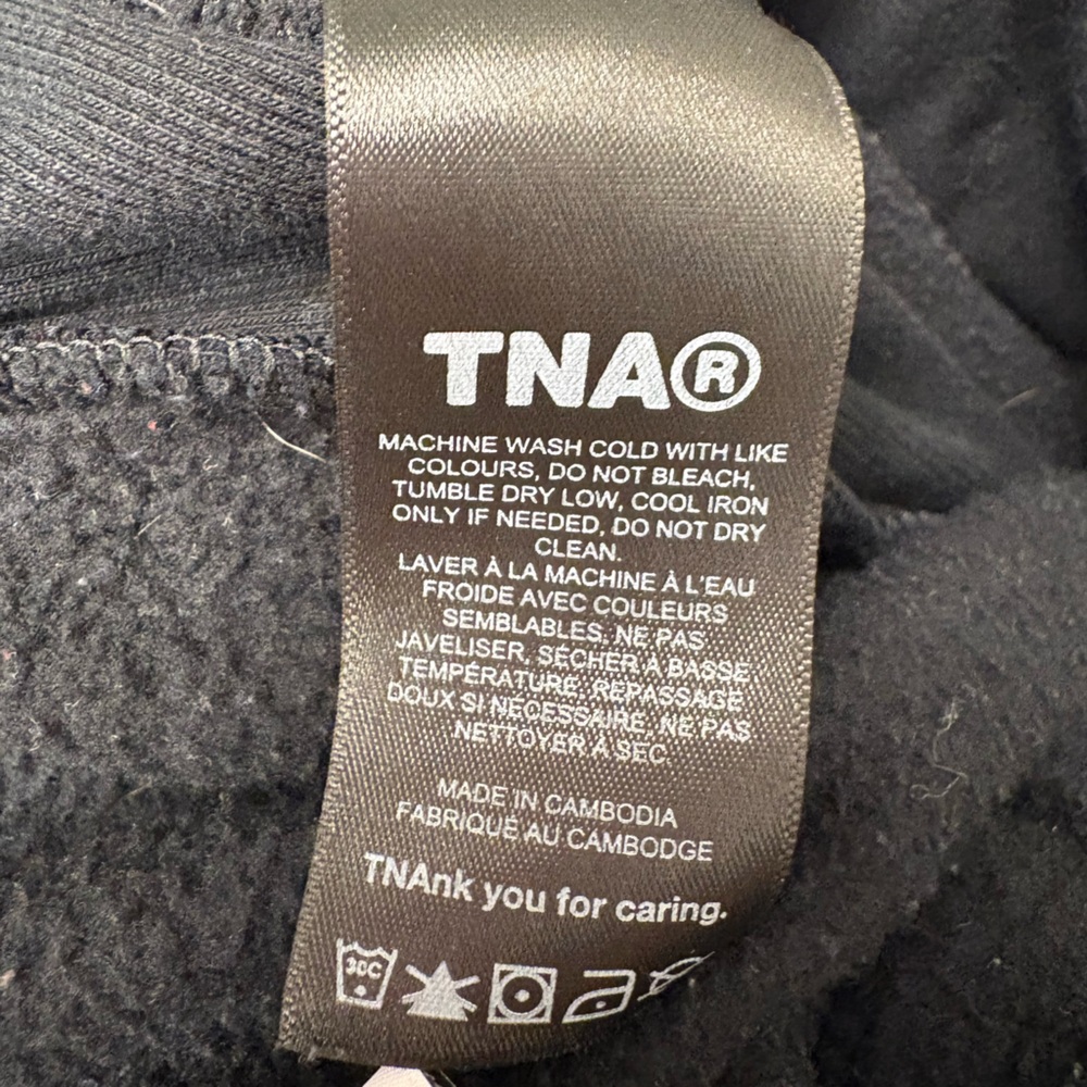 Aritzia | TNA Sweatfleece Cozy Fleece Black Women's Boyfriend Fit Joggers, S - Picture 5 of 7